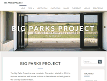 Tablet Screenshot of bigparksproject.org.uk